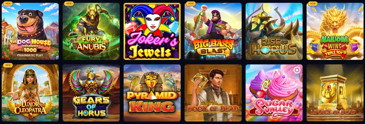 Woolbet Casino games